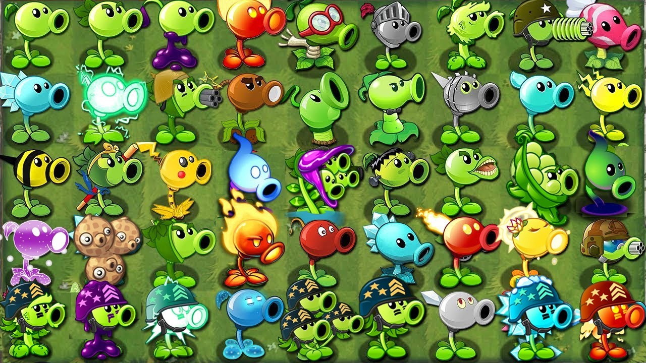 All Peashooters Plants VS Team Modern Day Zombies - Who Will Win? - Pvz 2 Plant vs Plant