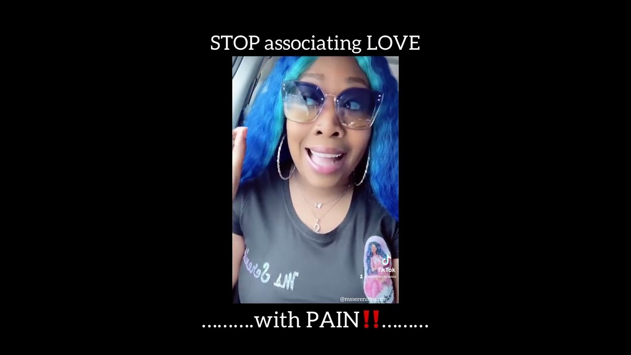 STOP associating love with pain‼️🛑✋🏽
