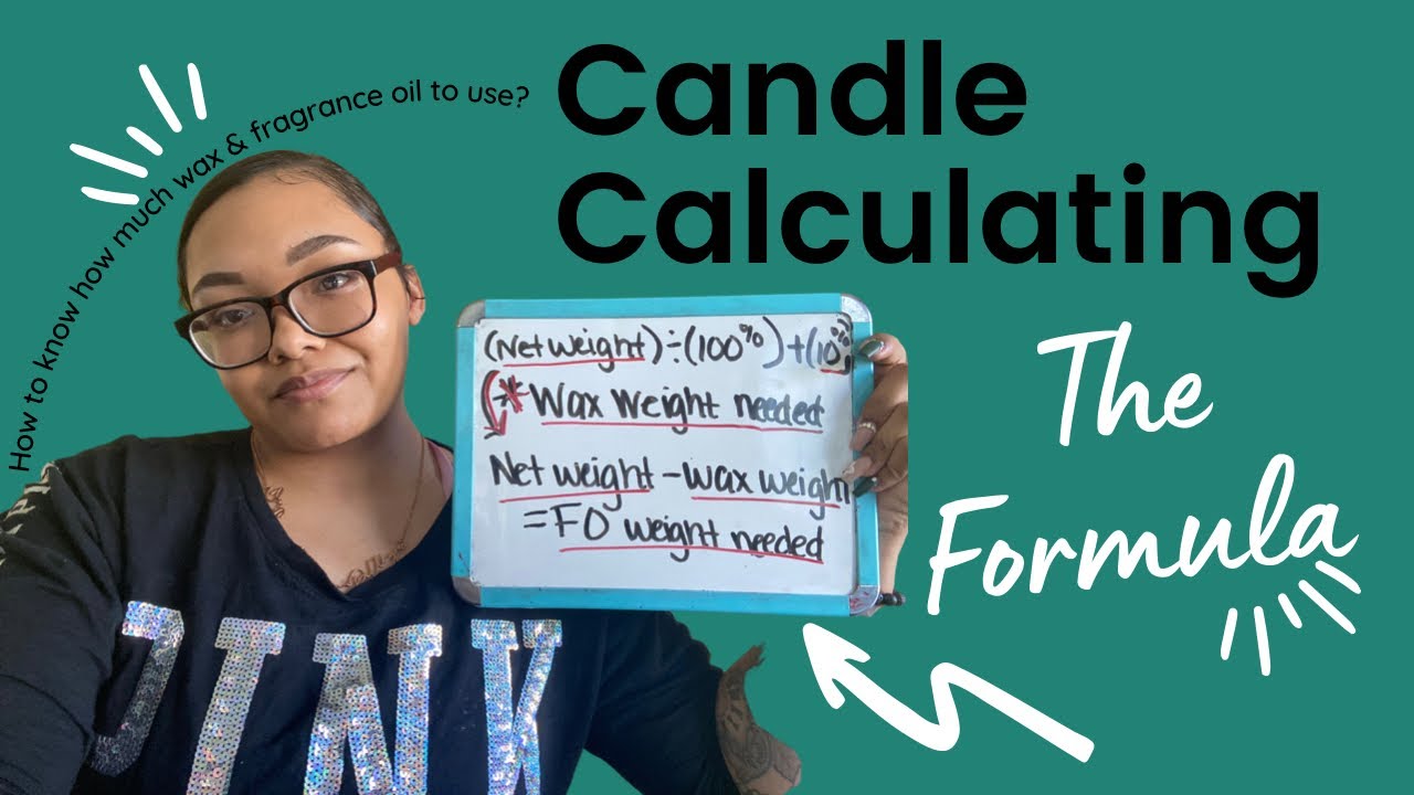 Candle Calculations| The Formula | How much wax & Fragrance Oil needed|