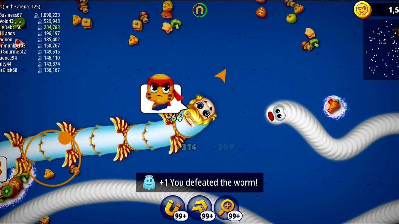 Worms Zone game level SNAKE #games