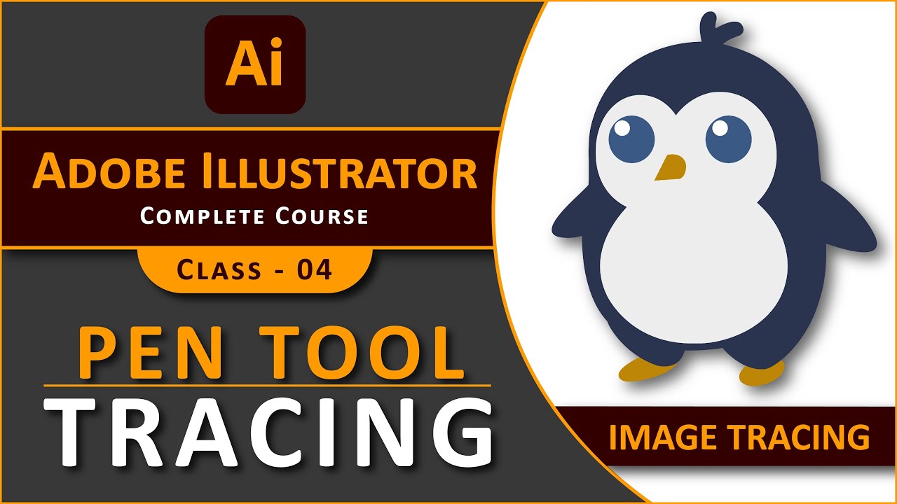 Image Tracing with Pen Tool | image tracing in illustrator | Pen tool tracing