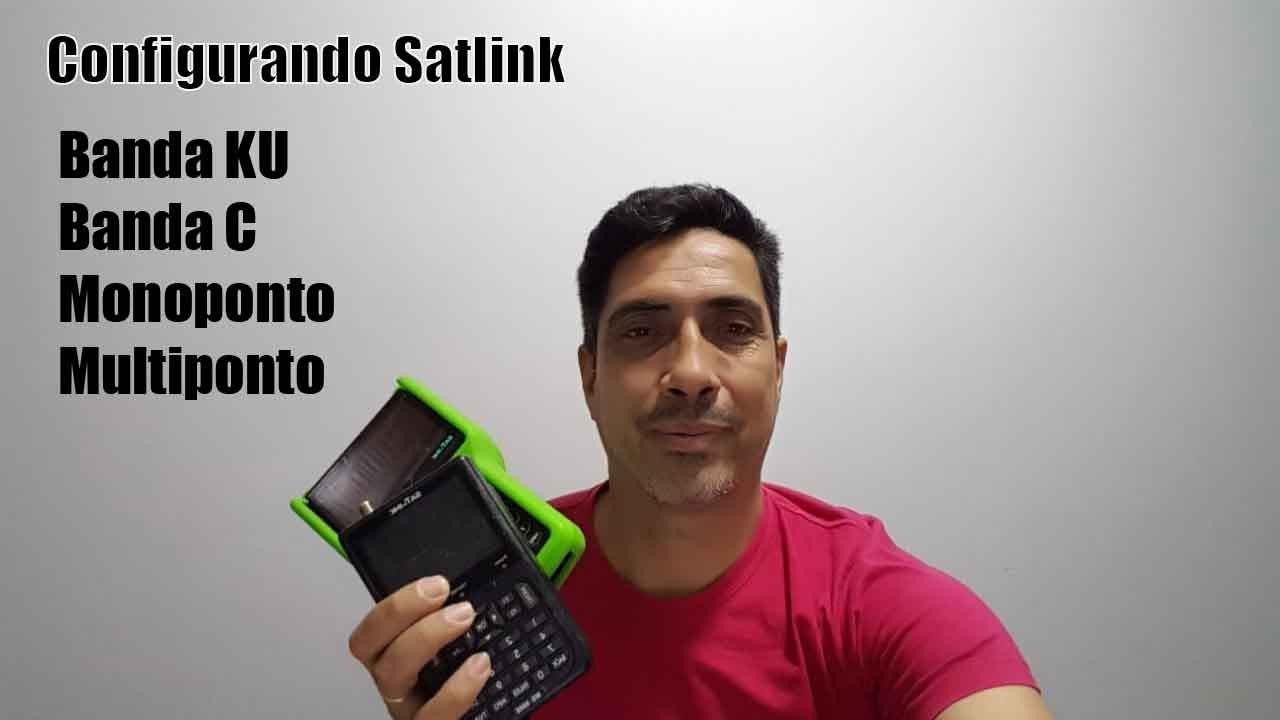 Curso de Apontamento #04 Configuração Satlink Banda Ku Banda C Mono e Multiponto