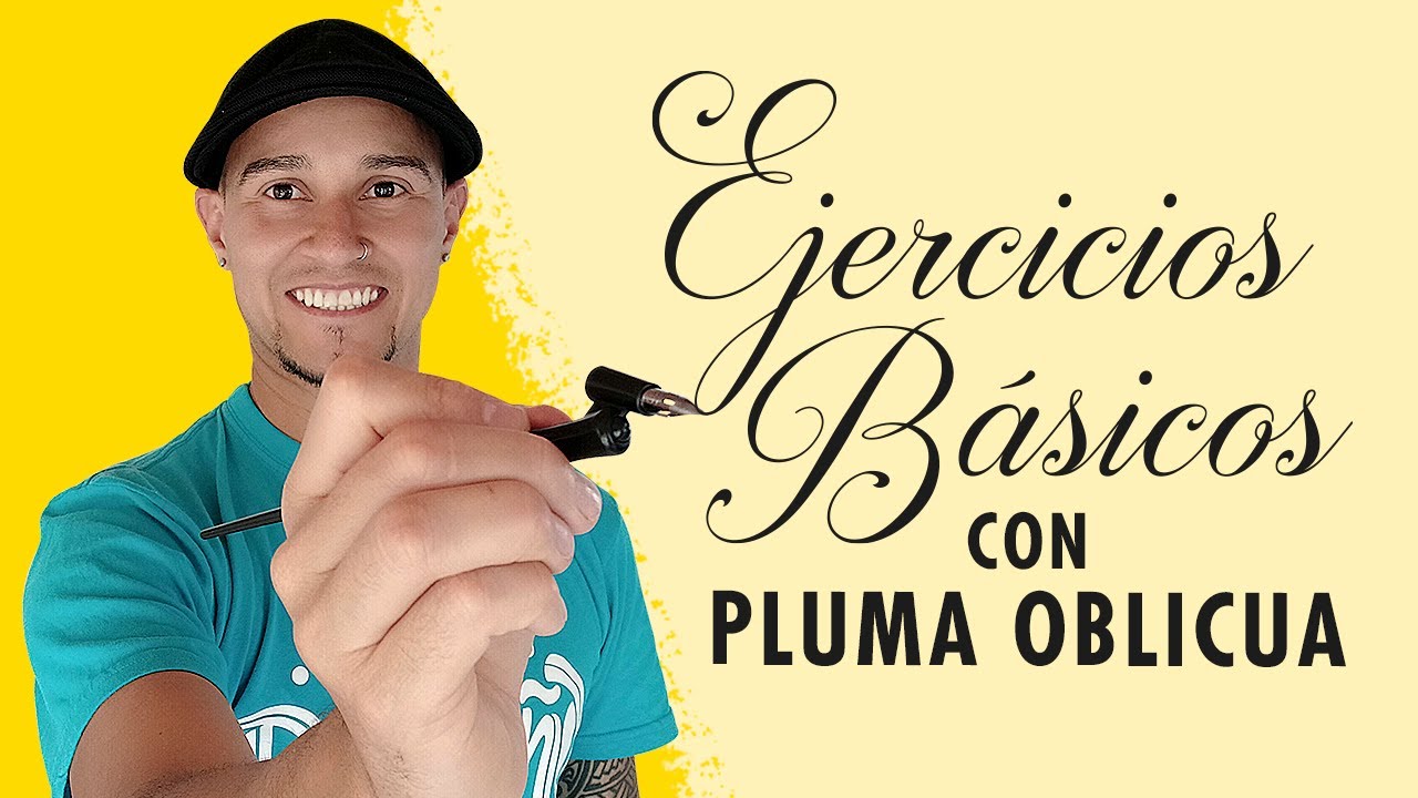 ✅✍ EJERCICIOS básicos para CALIGRAFÍA COPPERPLATE ✍✅  |  con PLUMA oblicua
