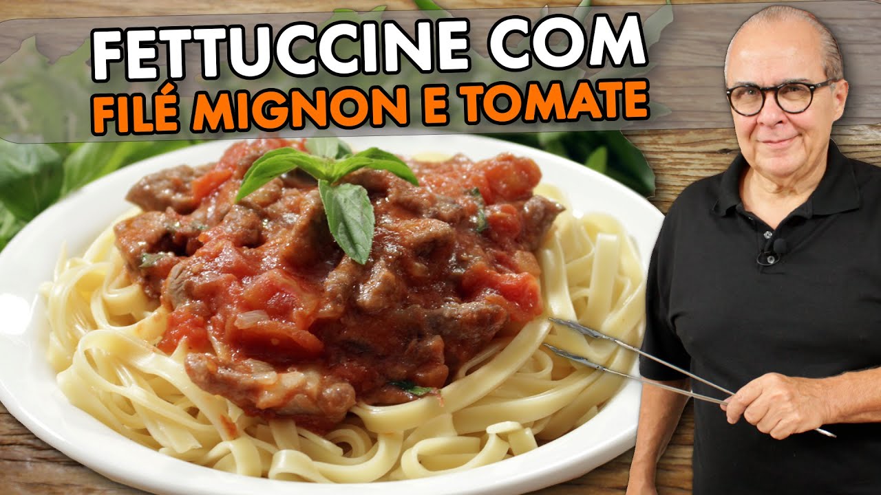 APRENDA A FAZER UM DELICIOSO FETTUCCINE COM FILÉ MIGNON E TOMATES - RECEITA DO CHEF TAICO