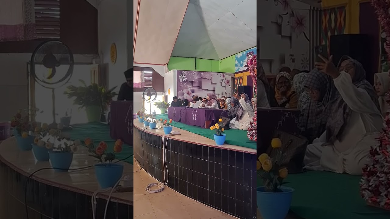 Materi pertama sesi 1 dgn judul Meraih Magfira dibulan Ramadhan oleh ibu Kepala SMAN 2 Limboto 