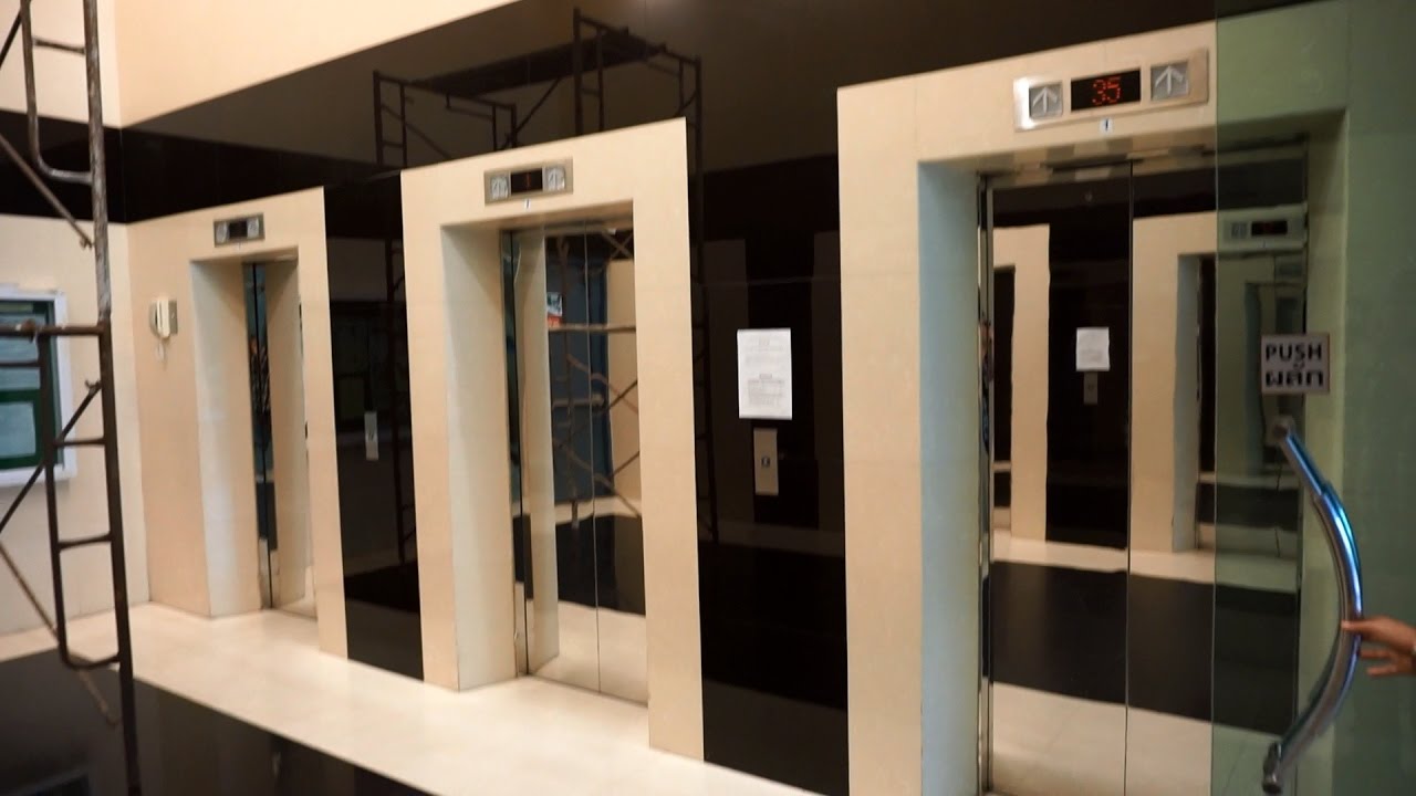 2011 Mitsubishi high-rise traction elevators @ Sukhumvit Living Town, Bangkok, Thailand