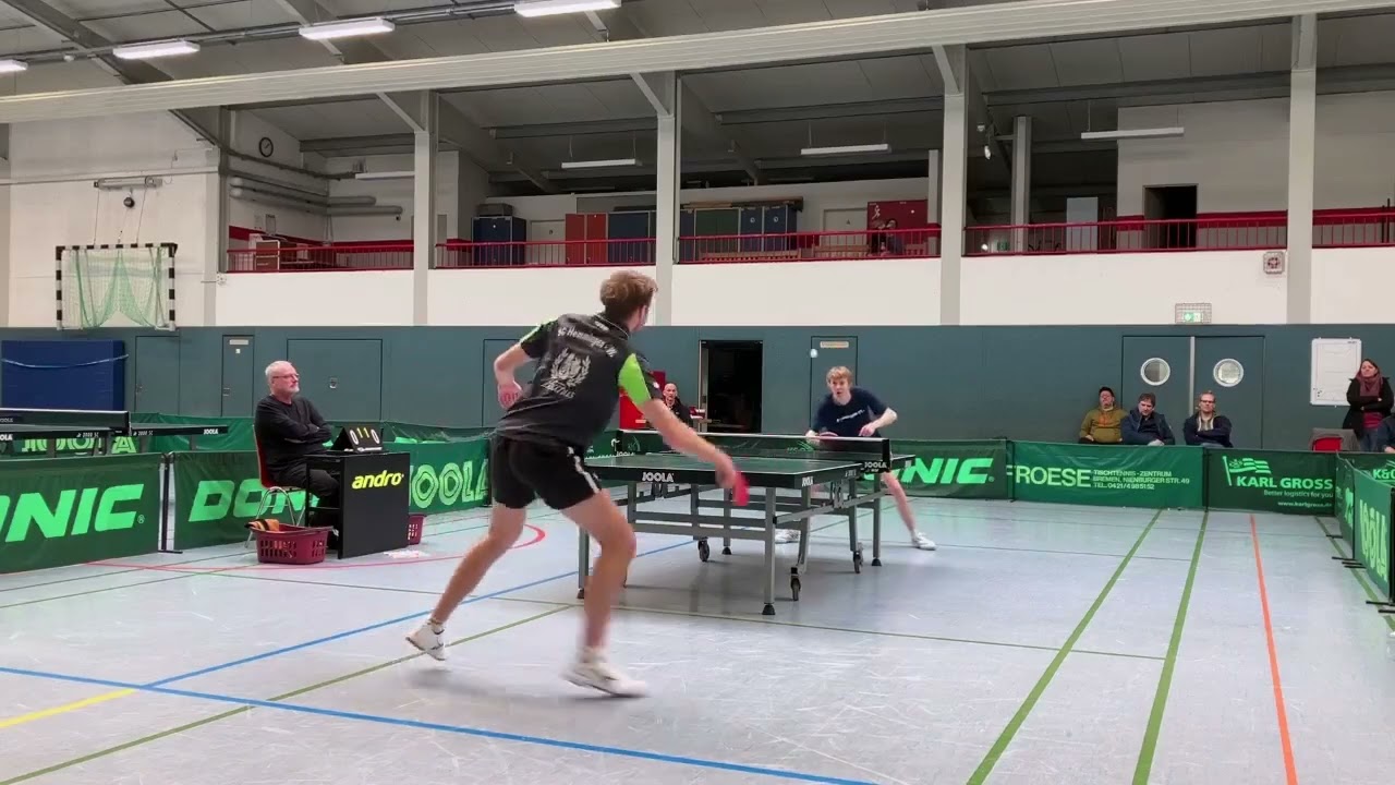 TT-Oberliga 2026: Jacob Martin (TV Hude) - Paul Gottschlich (SC Hemmingen-Westerfeld)