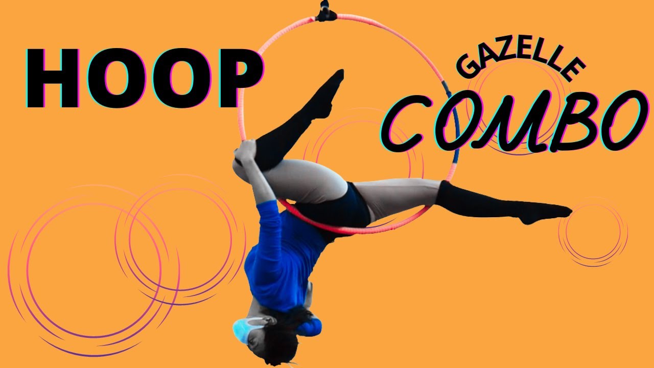 Aerial Hoop Beginner Move GAZELLE Combo | Lyra Easy Tutorial