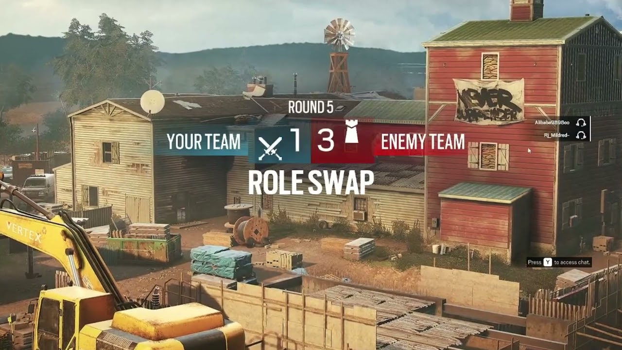 playing rainbow 6 seige with my friends