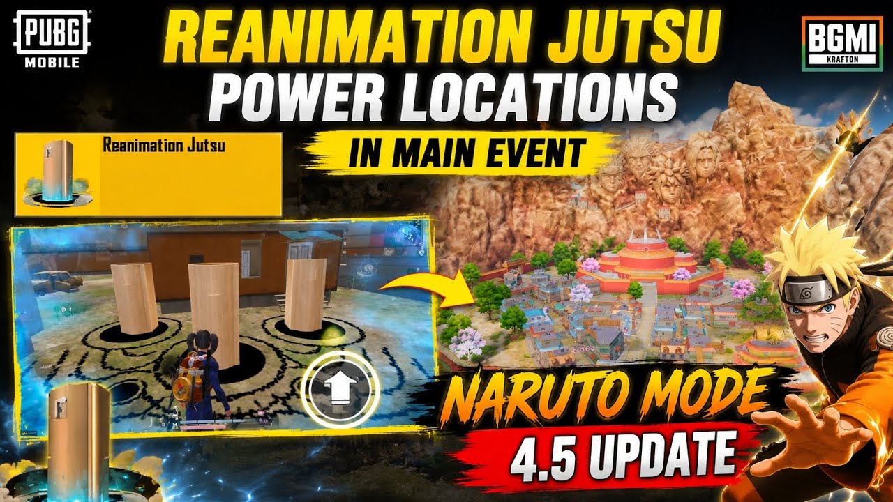 🔥Reanimation Jutsu Power Location In Main Event 4.5 Update | How to use Reanimation Jutsu 4.5 Update