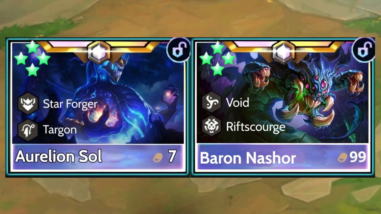 I got 4-Star Baron Nashor +  4-Star Aurelion Sol!