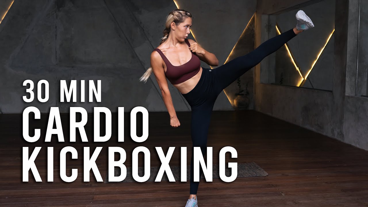 Fat Burning Cardio Kickboxing Workout | 30 Min Full Body Cardio | No Equipment