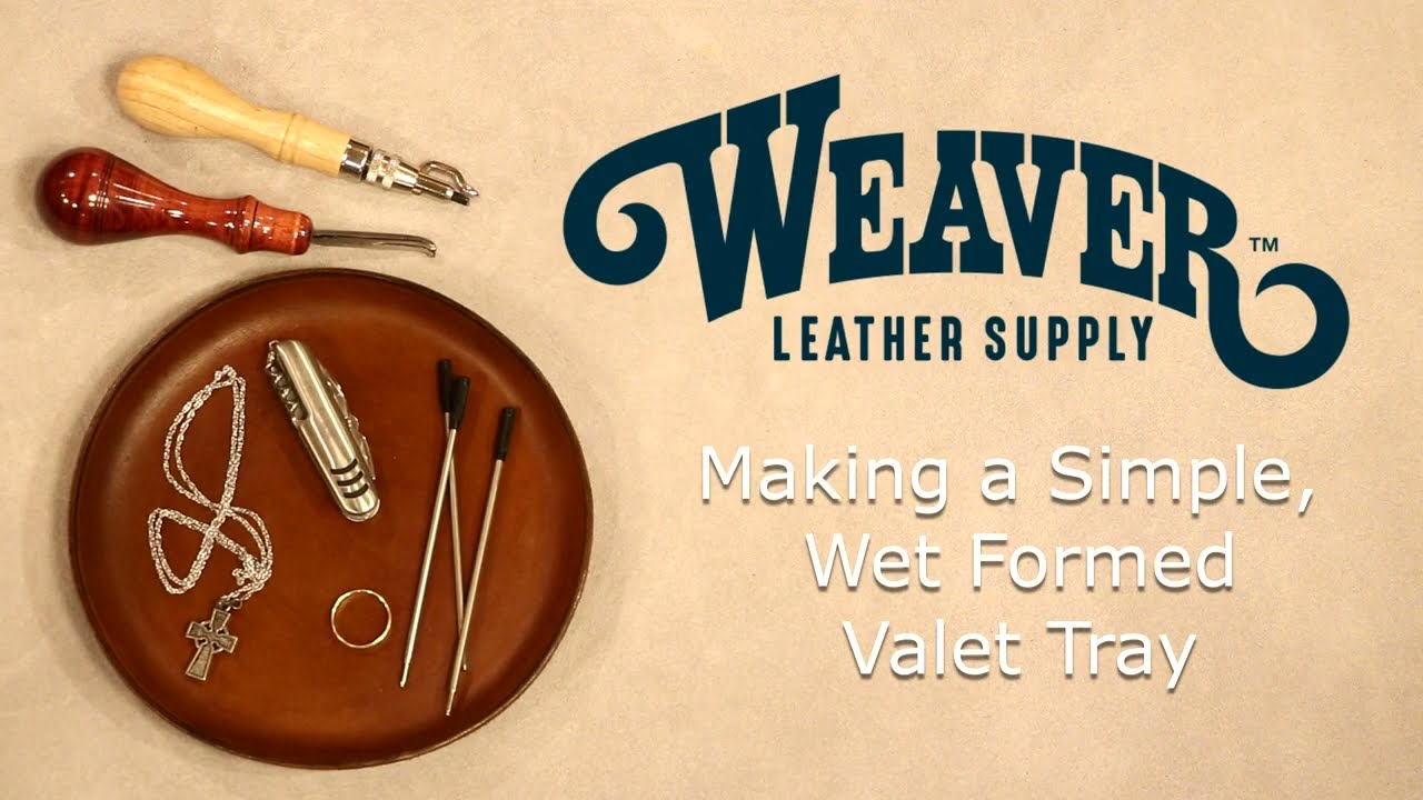 Making a Leather Valet Tray