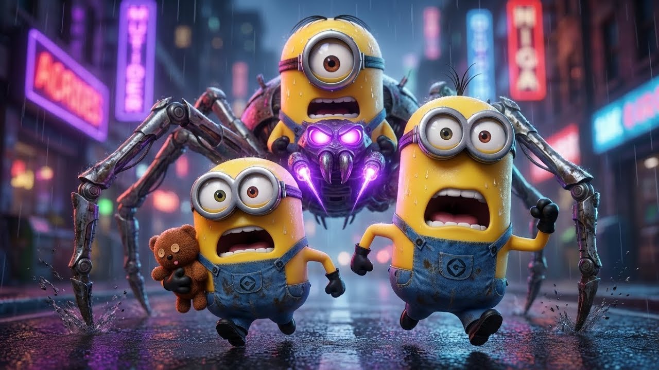 Minion Bros vs SPIDER MONSTER! 🕸️😂 The Mutation Prank Goes Wrong | Funny Minions Animation