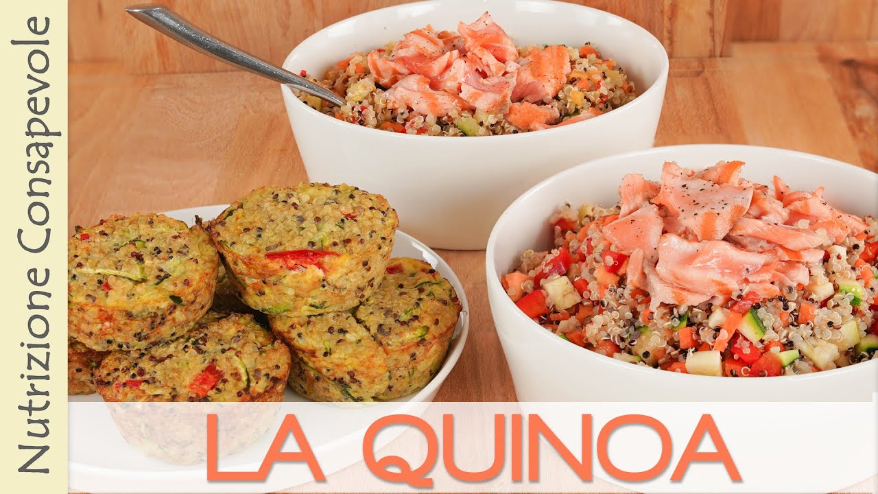 3 Ricette Veloci con la Quinoa - Tortini + 2 Insalate Fredde