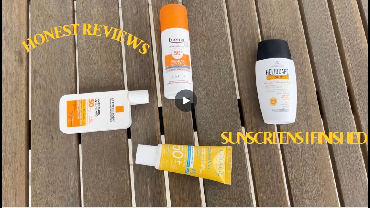 Honest Review | I tried many European sunscreens so you don’t have to |  Heliocare, Eucerin, Uriage