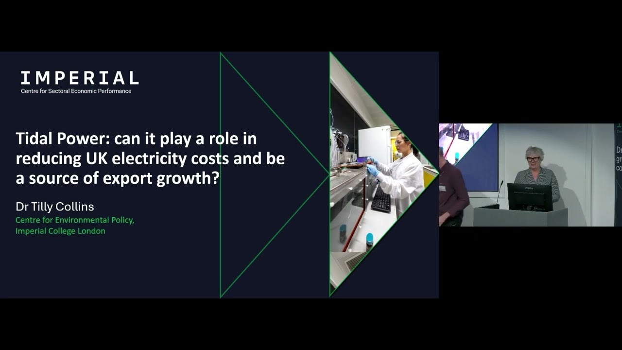 Tidal Power – can it play a role in reducing UK electricity costs and be a source of export growth?