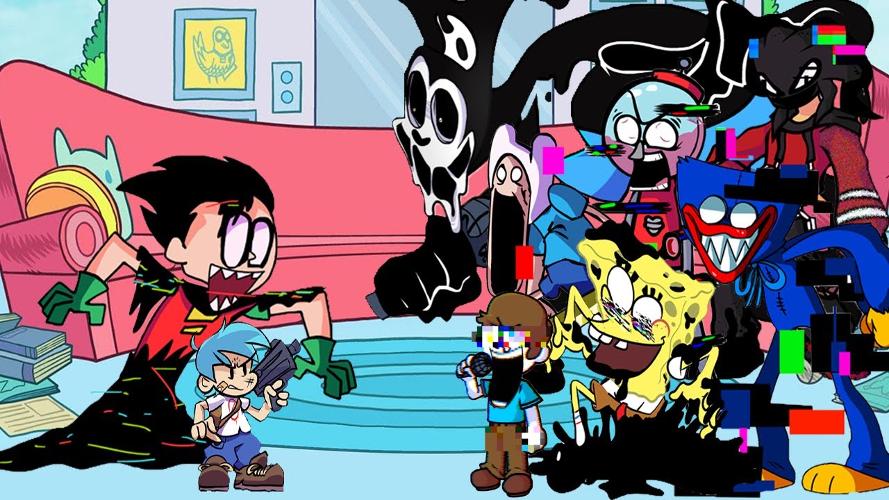 FNF - Bossy But All Pibby Characters Sings It 🎤 (Every Turn a Different Character Sings)