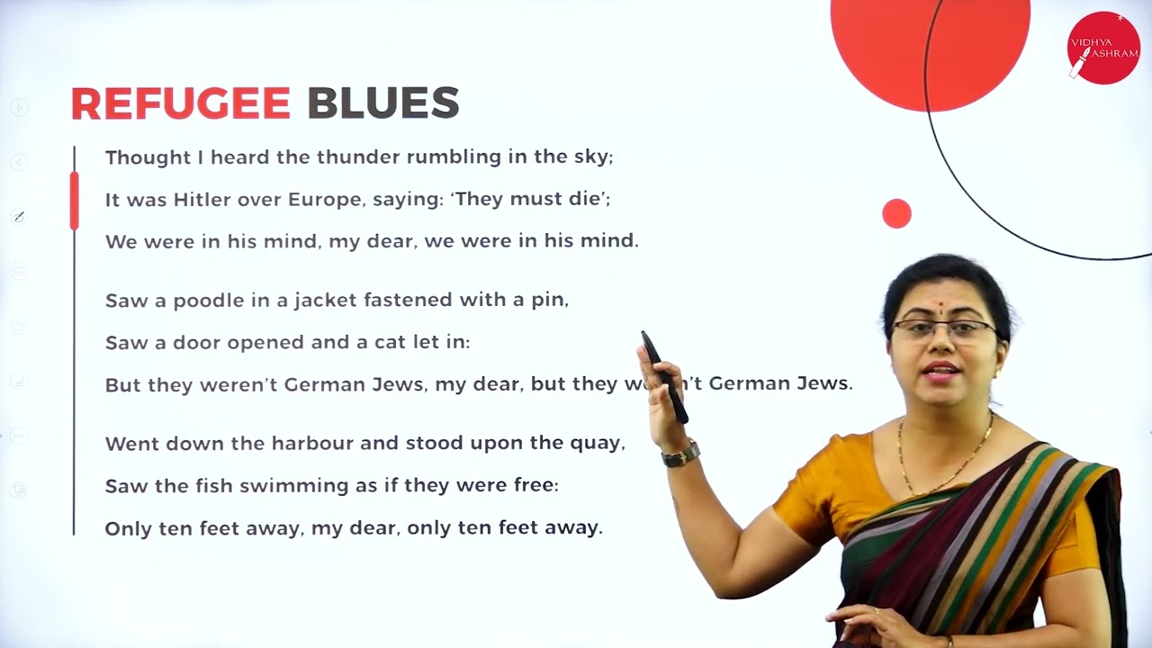 DAY 03 | ENGLISH | I SEM | B.CA | REFUGEE BLUES | L1