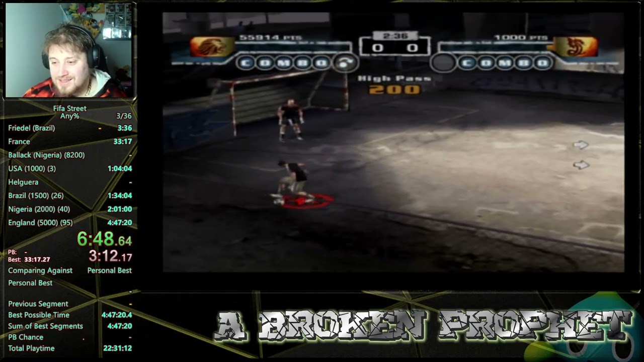 New FIFA Street (2005) Any% WR 4:49:02 RTA / 4:40:27