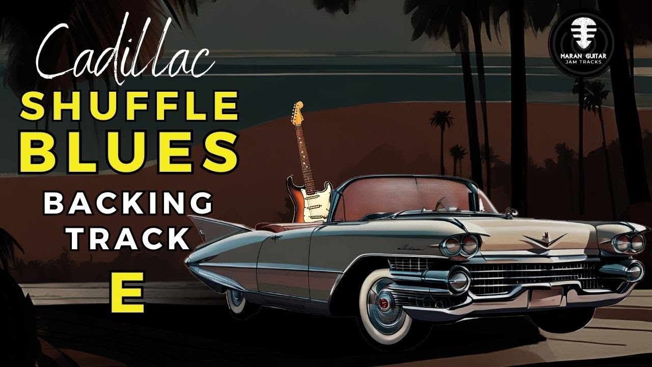 CADILLAC SHUFFLE BLUES backing track - Jam in E
