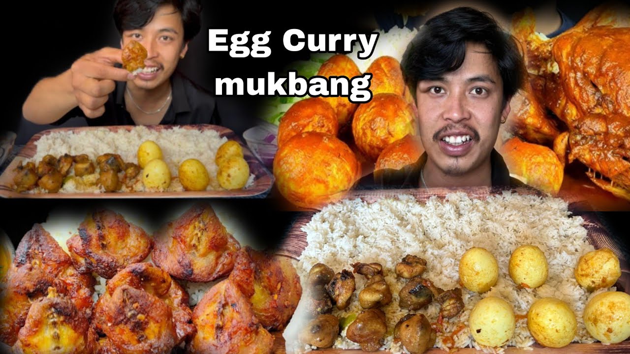 Chicken diamond , Egg curry mukbang|| Muna aja video ma na aunu ko karan yasto😓