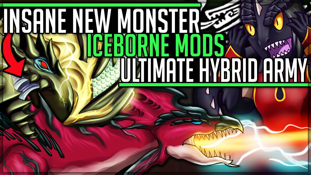 NEW MONSTER - Play As Fatalis - Infinite Hybrid VS Pro/Noob - Monster Hunter World Iceborne PC Mods!