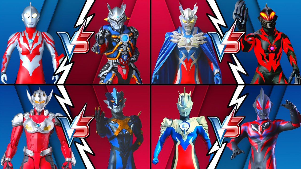 ウルトラマン RIBUT VS ULTROID ZERO, ULTRAMAN TARO VS TREGEAR, ZERO VS BELIAL, ORB VS GEED DARKNESS #ウルトラマン