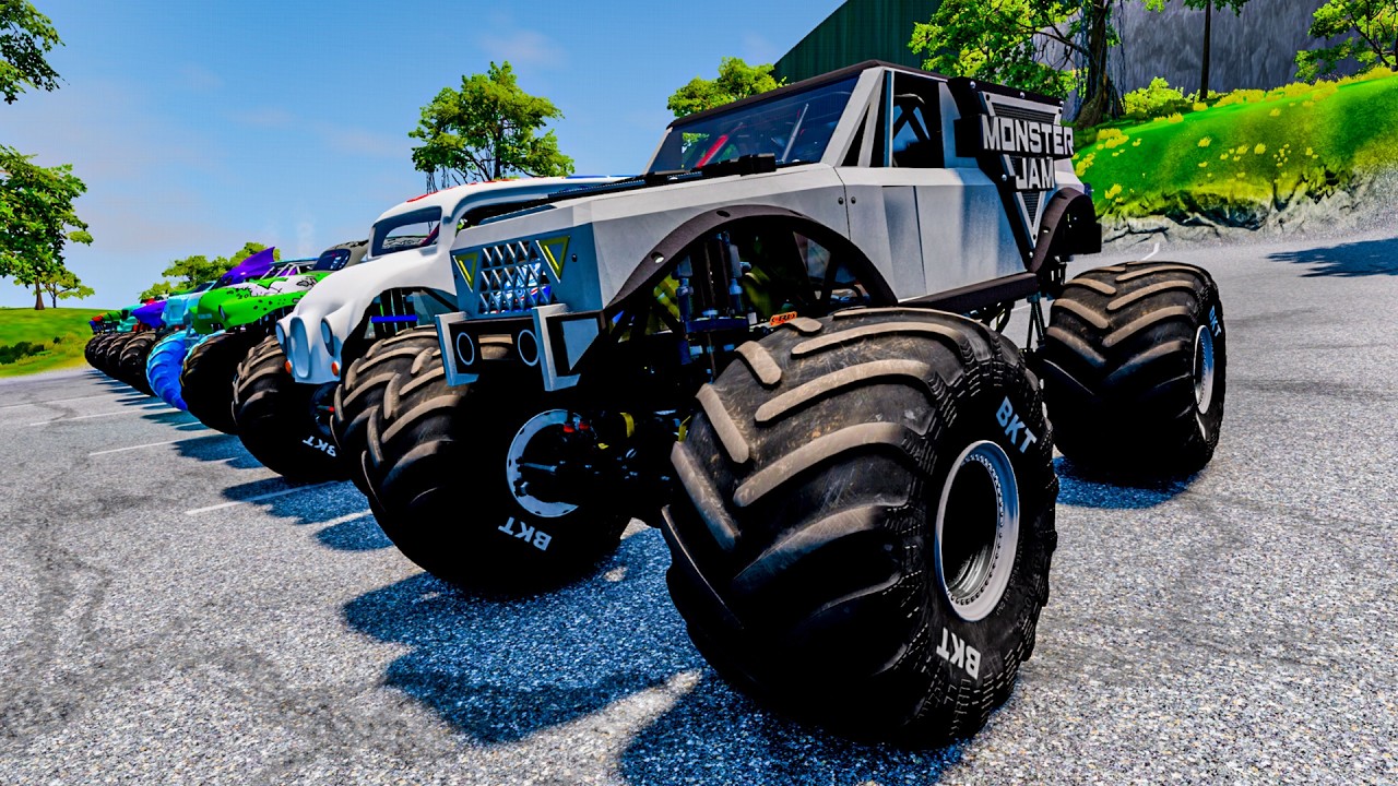Monster Truck Championship Survival Test | Giant Spinner Destruction #02