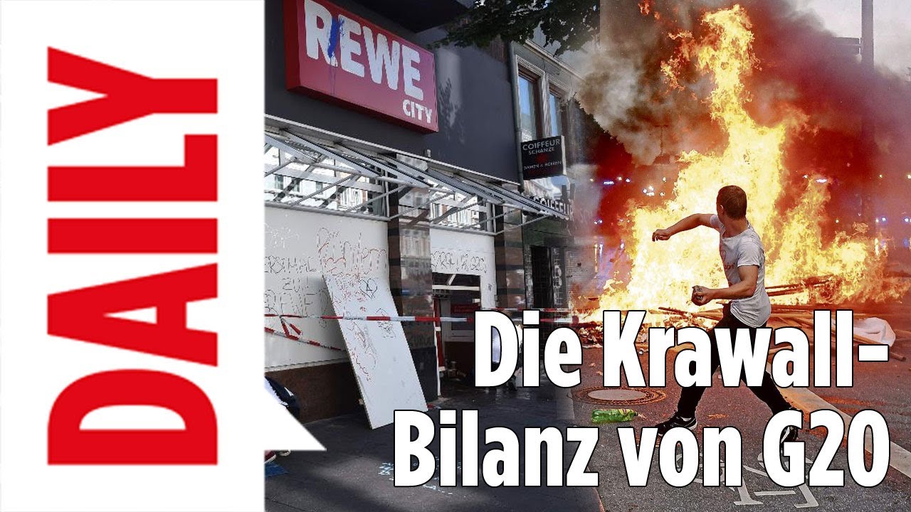 G20: Krawall-Bilanz: Wer tr&auml;gt die Verantwortung? - Bild Daily Spezial live 09.07.17
