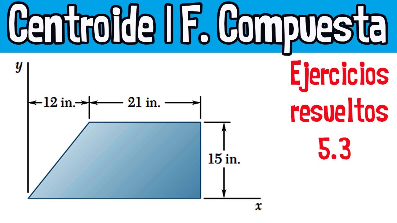 Centroide Del Área Mostrada | Ejercicio 5.3 Beer