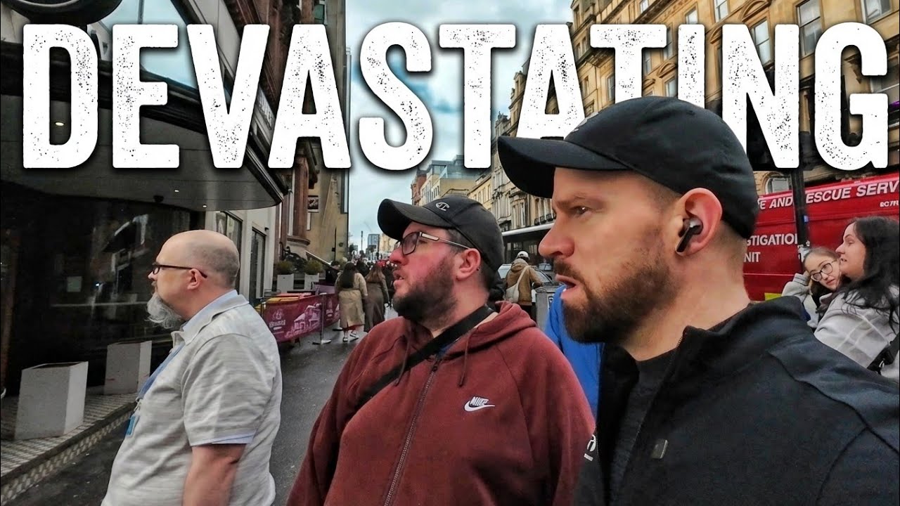 TRAGIC SCENES In GLASGOW City Centre