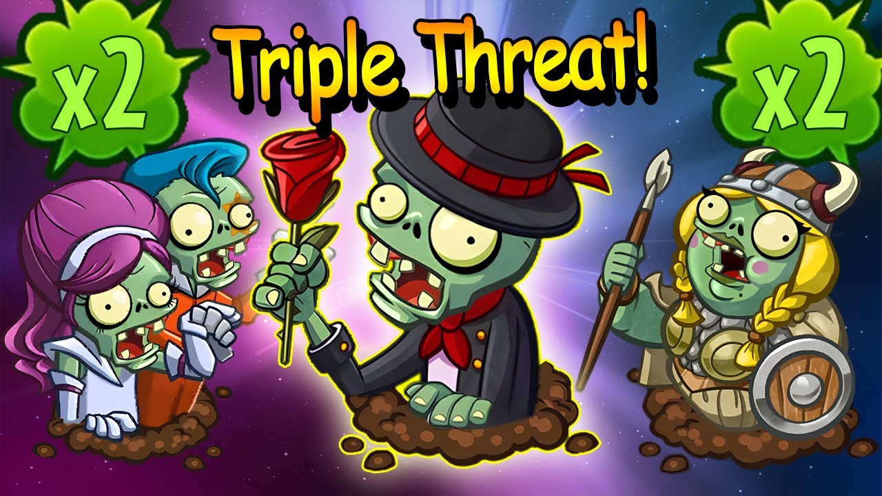 The Combination Of Triple Threat! ▌ PvZ Heroes
