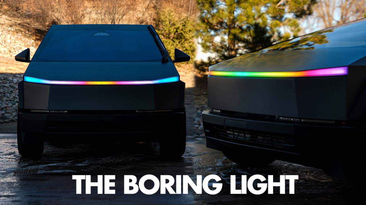 INSTALLING A CYBERTRUCK  RGBW LIGHT BAR IN 6 MINUTES! | 4K |