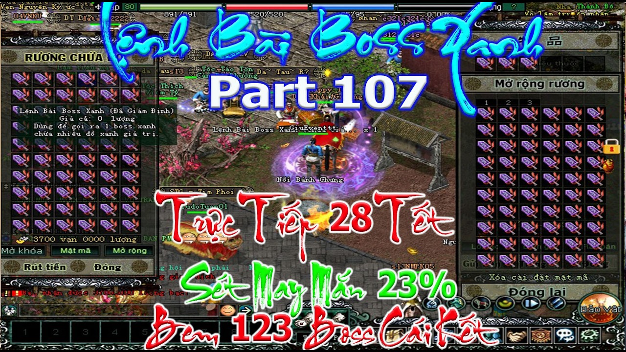 Trực Tiếp 28 Tết⚡️Boss Part 107 | S&eacute;t May Mắn 23% Ra Khơi 123 Boss Xanh C&aacute;i Kết🎙Duy Khải Gaming🔰