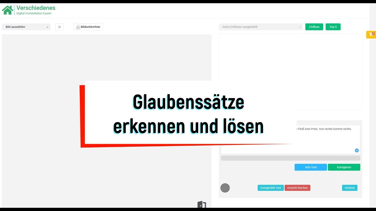Digital Constellation - Glaubenss&auml;tze / Glaubensmuster erkennen und beseitigen
