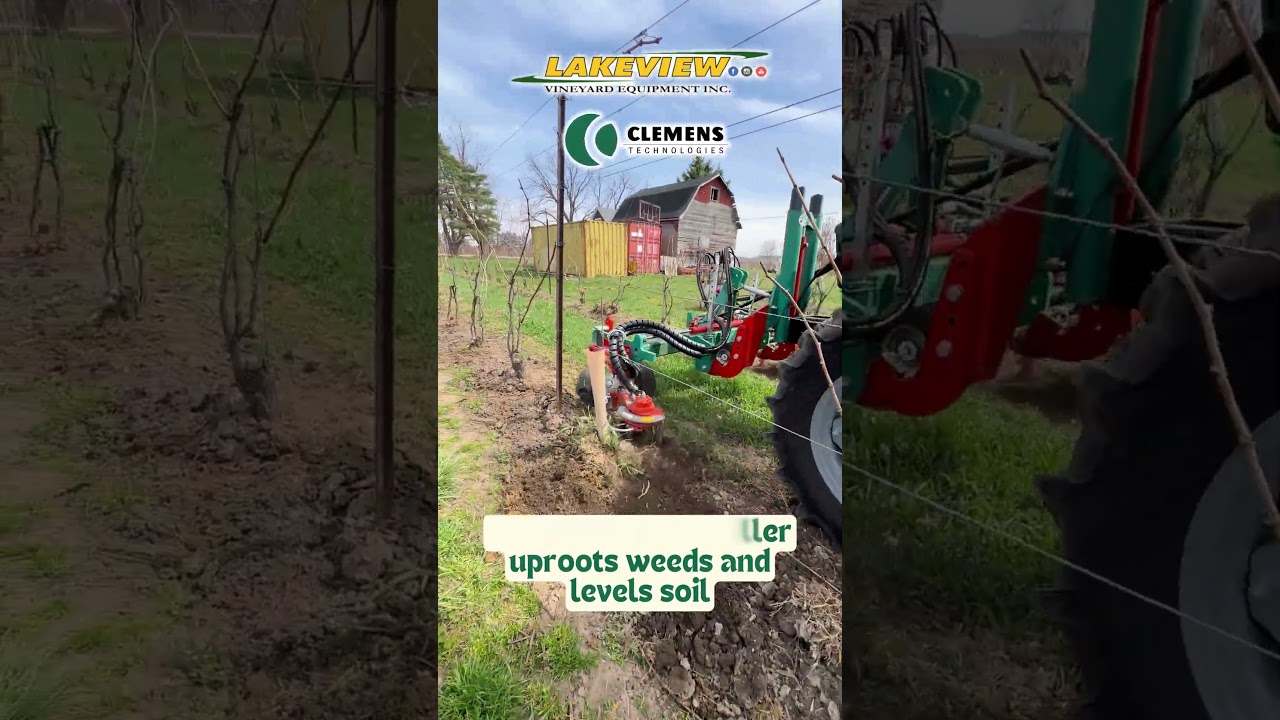 Mechanical Undervine Vineyard Weeder - Clemens Vineyard Weed Control and Removal