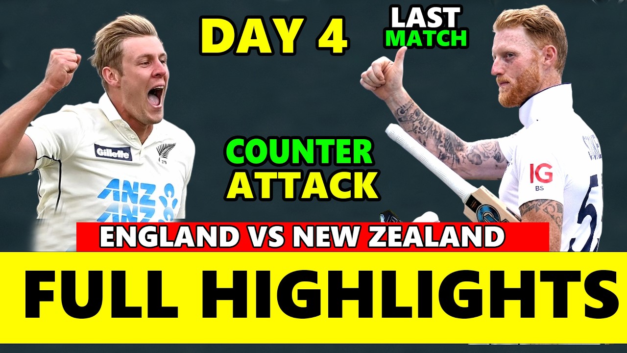New Zealand vs England 3rd Test Match Day 4 Full Match Highlights 2026