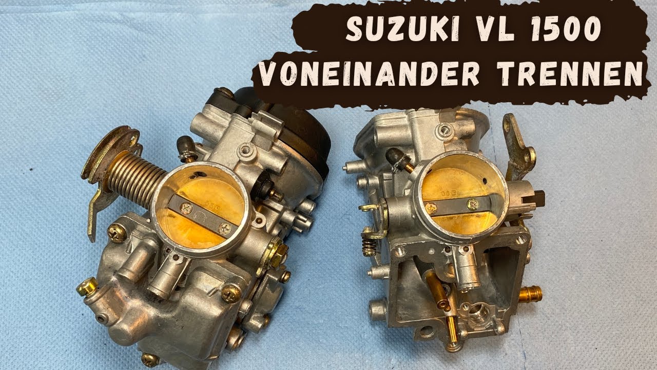 Vergaser Suzuki VL1500 BJ 98-04 voneinander trennen, ausführlich erklärt vom Vergaseronkel