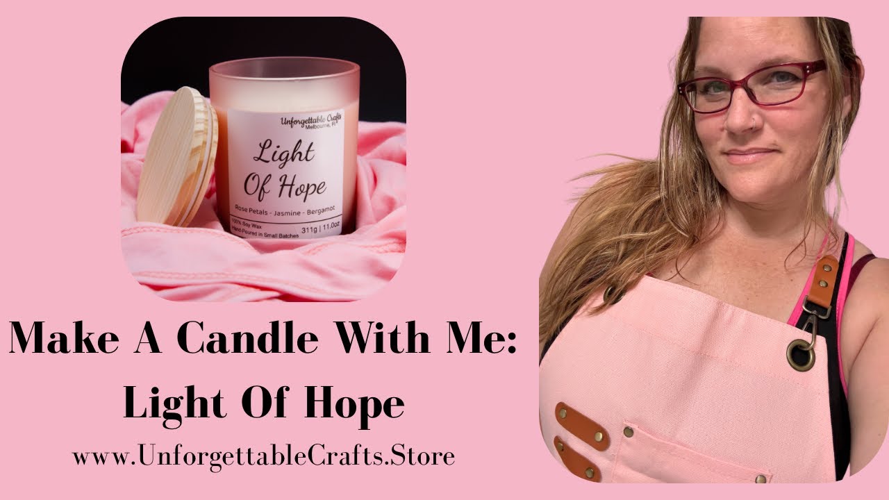 MAKING: Light Of HOPE Candle; Breast Cancer Awareness