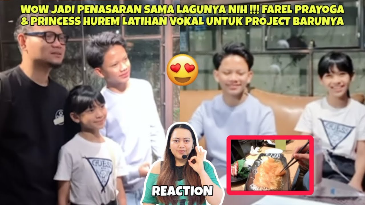 WOW JADI PENASARAN SAMA LAGUNYA NIH !!! FAREL & HUREM LATIHAN VOKAL UNTUK PROJECT BARUNYA (REACTION)