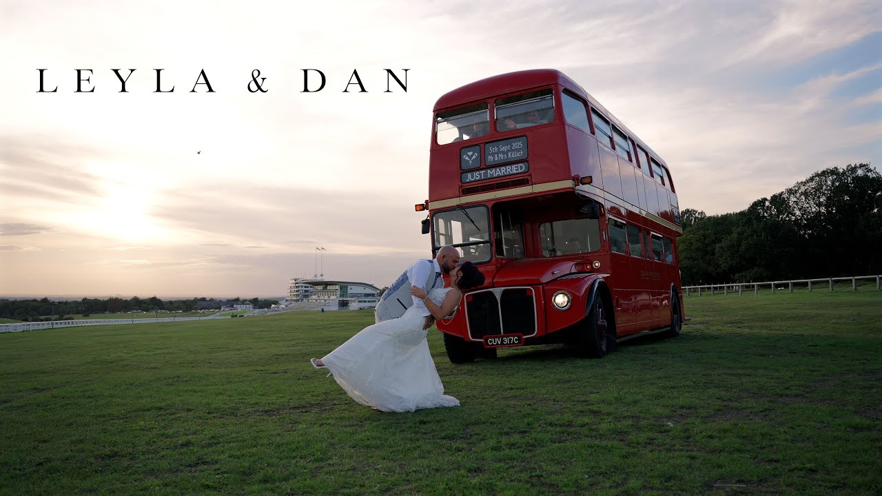 Leyla & Dan’s Joyful Wedding at Reigate Hill Golf | Love, Laughter & Bus Adventures! 🚌💍🌞
