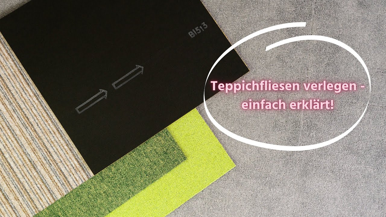 Teppichfliesen verlegen: schnell, einfach & kreativ!
