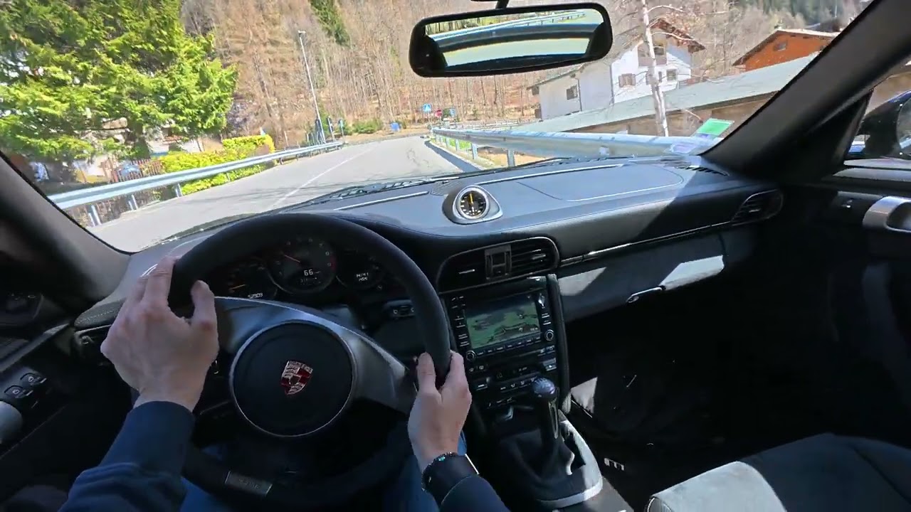 POV - 2010 Porsche 997.2 GT3 (3,8) - Madesimo to Chiavenna - ASMR
