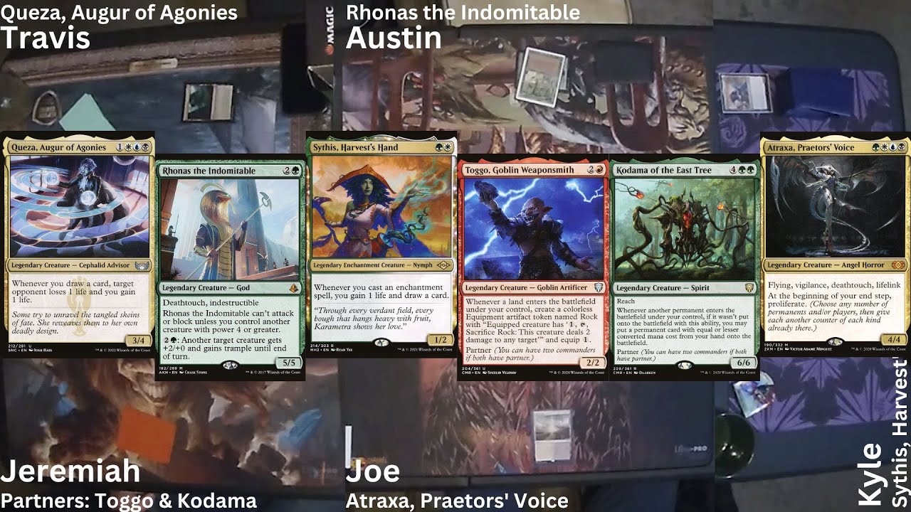 Commander Gameplay Ep.3 Atraxa v Rhonas v Sythis v Toggo & Kodama v Queza MTG EDH