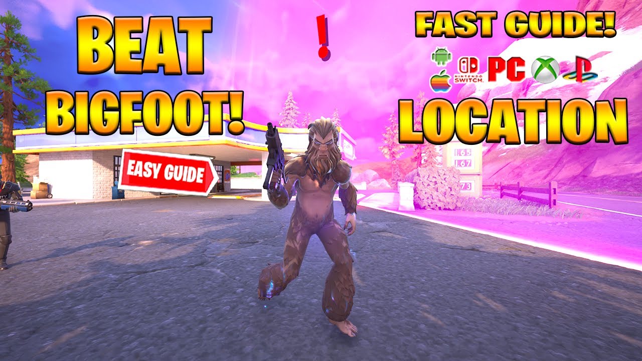 Как победить босса Бигфута в Fortnite! (ОЧЕНЬ ПРОСТО)