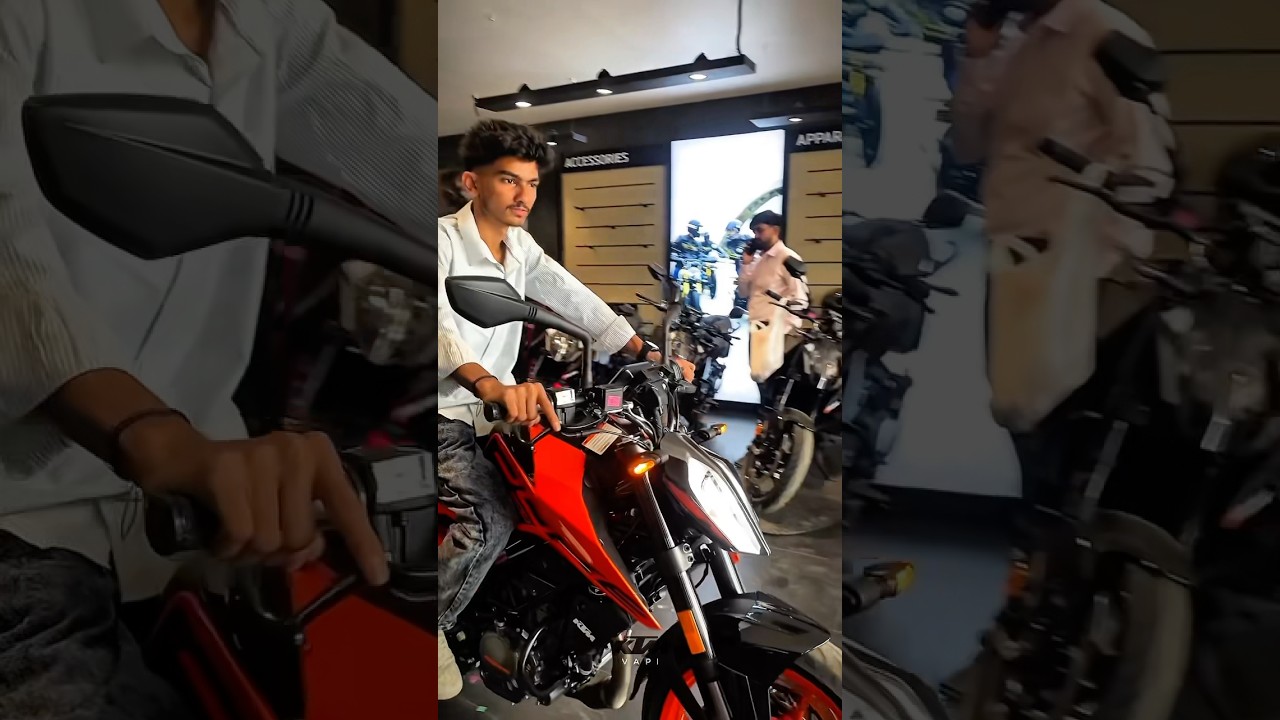 The All-New KTM Duke 200 Orange Edition Is Here! Official Delivery at KTM Vapi #ktm #duke200 #shorts