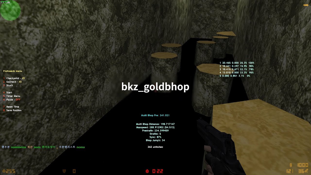 [cs1.6] 가장 유명한 맵 bkz_goldbhop[1:25:99]