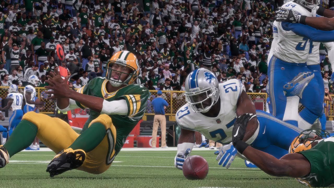 Madden NFL 18 Gameplay | Green Bay Packers vs Detroit Lions Monday Night Football Week 9
