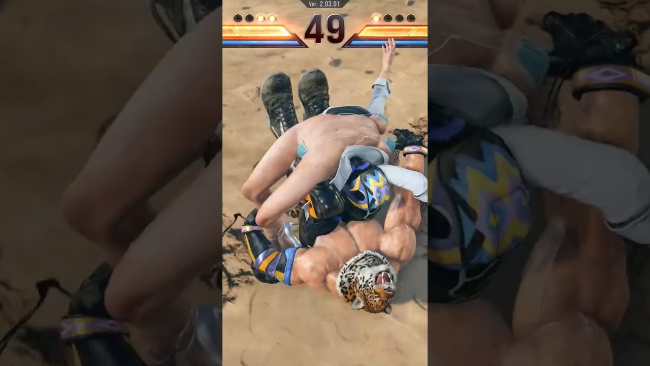 King's Crazy Grab combo on Asuka Nurse! #tekken8 #gaming #fightinggames